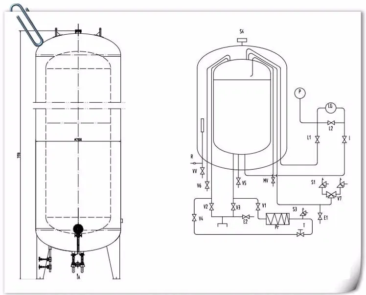 Best price for 5m3 cryogenic liquid oxygen storage tank pressur vessel