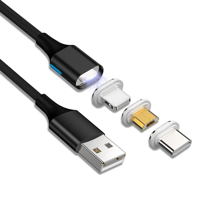 Alibaba best sellers 3 in 1 Connectors cable usb magnetic For Iphone And Android - ANKUX.COM