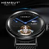 2018 Top 10 Brand Men Watch HEMSUT Automatical Mechanical Hand Wrist Watch for Men 3D Window Water Resistant