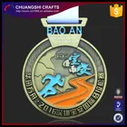 Metal custom antique medals in zinc alloy material