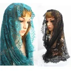 Infinity Lace Veil Catholic Lady Head Coverings Veil Mantilla Tulle Mesh Soft Mantilla Veils Wholesale