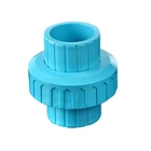 Plastic Pipe Fitting Blue BS Thread UPVC/PVC Union For Water Supply