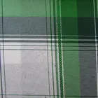 polyester green white check oxford fabric for table