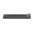 UK 45 degree av rack mount electrical PDU socket with indicator Power light