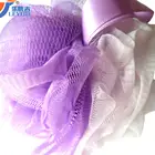 Disposable Mix Color Bath Sponge Flower Shower Mesh Puffs PE Cleaning Sponge Super Soft