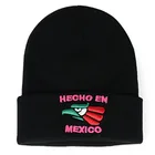 2018 Custom 3D Embroidered logo knit winter beanie hat