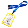 Country flag sublimated printed cute breakaway staff id card holder lanyard