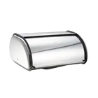 Home Brushed Stainless Steel Bread Box Food Storage Bin