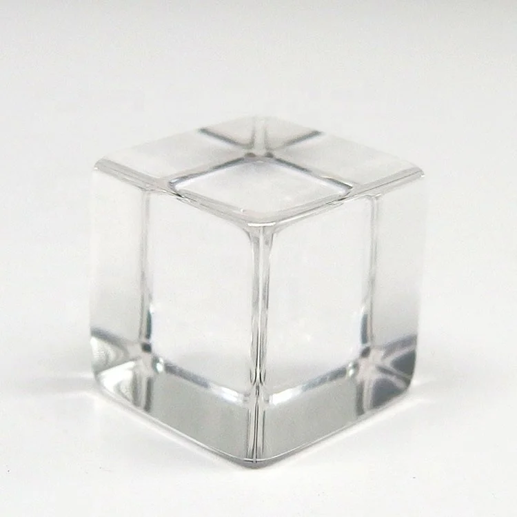 Свободные драгоценный камень куб форма синтетический Белый сапфир