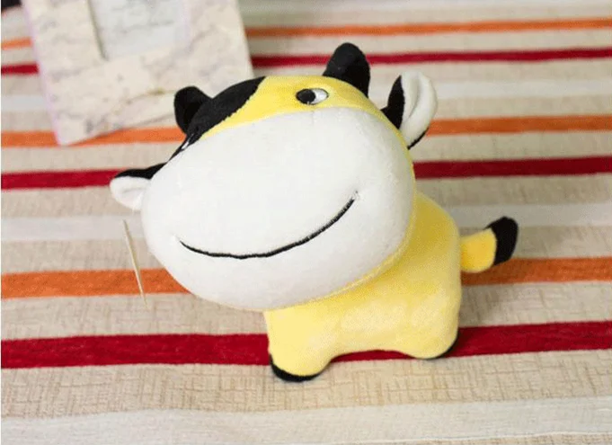 Cheap Custom cute cow small plush toy for gift
