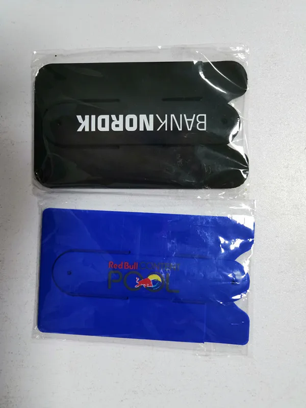 phone holder sticker smart wallet mobile card holder silicone