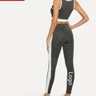 2019 Active Apparel Women Sportswear Butt Lift Leggings Set Custom Logo Gym Pants Crop Top Fitness Body Suit Oem Yoga Sets