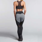 Workout Clothing Women Sexy Butt lift Leggings Love Heart Mesh Yoga Pants for wholesales
