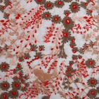 New arrivals stock floral mesh tulle embroidery fabric african lace for nigeria parties