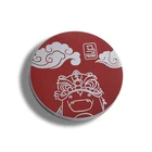 Creative round enamel metal magnet sticker refrigerator