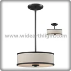 UL CUL Listed Factory USA Round Hanging Lamp With Acrylic Diffuser Hotel Fabric Pendant Light For Bedside C50291