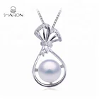 2019 Christmas Bag New Design 925 Sterling Silver Jewelry Charms Pearl Pendant Necklace