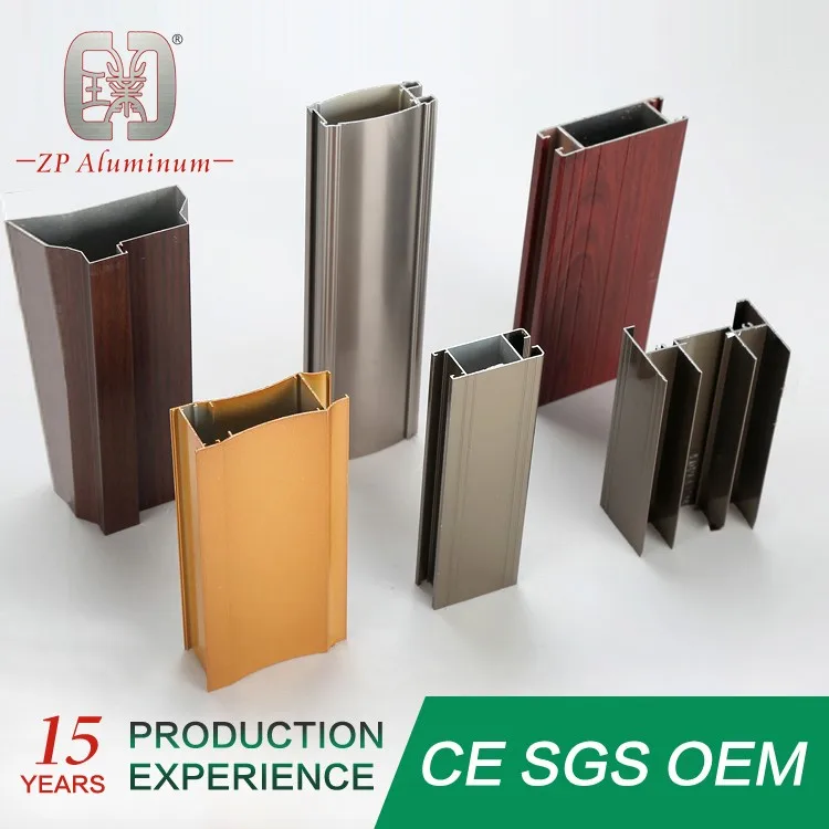 3-extruded aluminum profile with polishing electrophoretic champagne