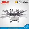 Industrial screen printing machine for t shirt with 8 color & 8 station