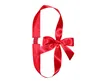 7/8" red elastic packing ribbon bow with ribbon loop/gift wrapping ribbon bows/fancy gift bows package bows ribbon bows