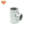 G.I Pipe Fittings Galvanized Beaded Baked Tee T connector pipe