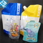 stand up pouch for liquid juice spout pouches doypack bag sauce custom printed pouch with spout baby food packaging