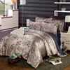 Wholesale jacquard duvet covers jacquard comforter set luxury 4 pcs bedding sets