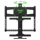 Pull TV down latest Gas spring fireplace diy tv mount for 75lbs 32-47 inches display with VESA 400x600