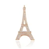 00045-xuping fashion rose gold Eiffel Tower shape brooch