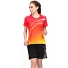 Dry fit and top quality jersey design badminton for couples, fashion custom badminton jersey