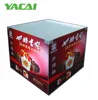 Foldable paperboard pallet display for wine advertising floor display box stand cardboard dump bins