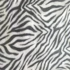 Superior soft comfortable undertint tiger print small rabbit hair pv plush fabric for clothing toys hometextile