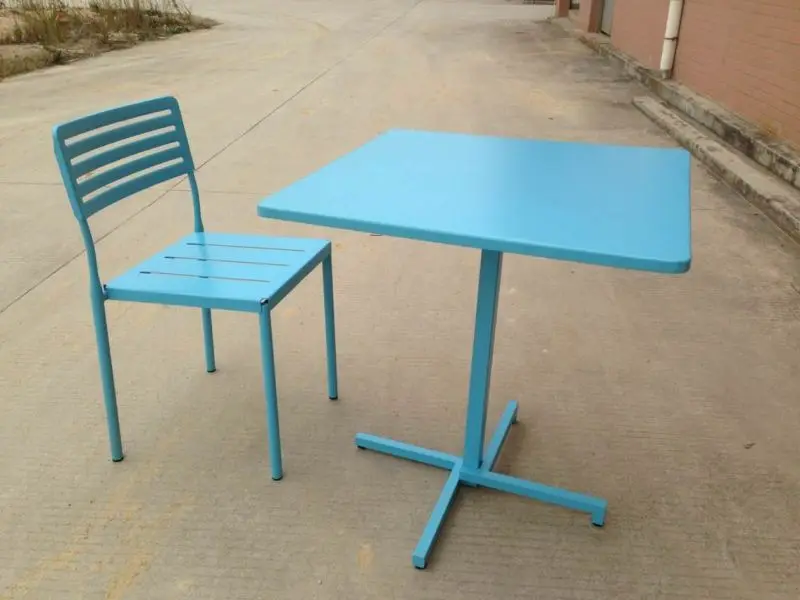 安い折りたたみ屋外金属ダイニングテーブルと椅子仕入れ・メーカー・工場