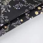 Yuhong silk georgette floral print fabric with sheer look for shirts/dress/tops