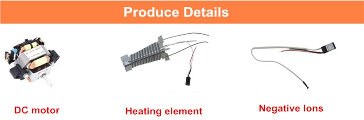 ABS Plastic Long Life DC Motor supplier household hotel High Power Ionic salon professional hair dryer