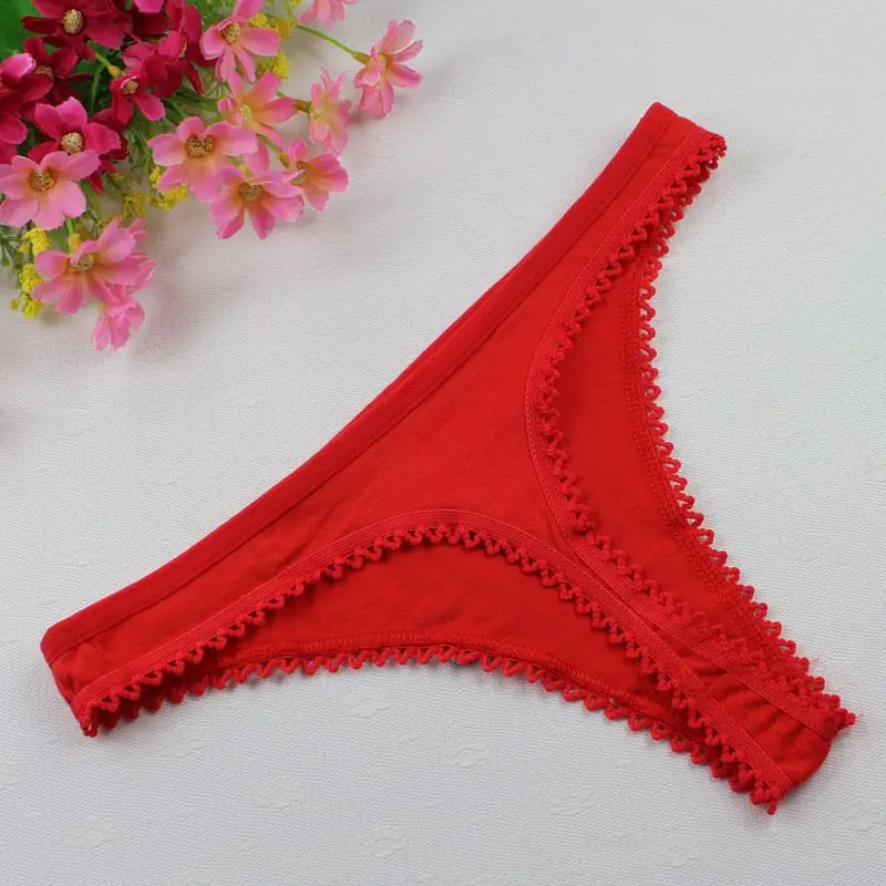 Stock Women underwear decorative border Head printing bragas thongs String Wholesale Cotton women's Sey Panties Sey Underwear Br