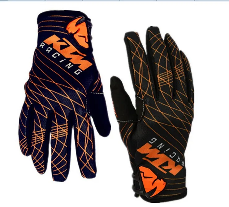 Classic orange stripes KTM cross-country gloves Bicycle gloves Motorcycle gloves cycling racing gloves