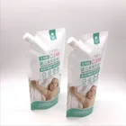 Plastic Stand Up Pouch With Spout Top Wash Fluid Liquid Soap Bag