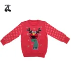 Jacquard Knitted Ugly Design Baby Girls Winter Christmas Sweater