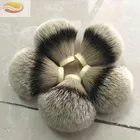 Factory Price Bulb Shape Extra Dense Good Backbone Silvertip Badger Hair Shaving Brush Knots