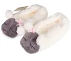 2018 New Warm Soft Women Indoor Floor Slippers Animal Prints Plush Slippers Winter Home Shoes