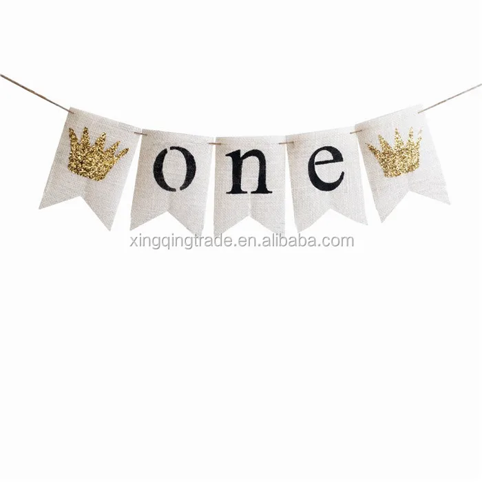 1st birthday party decoration boy girl i am one bunting supplies