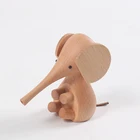 NASIDA Nordic wood crafts design decoration wood wood export proboscis elephant puppet small wooden toy gift ornaments