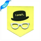 Custom jeans leather patch clothing accessory