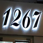 custom metal backlit led letreros logo sign letters shop signboard