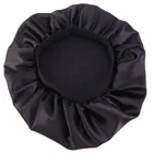 Custom Logo Silk Satin Hair Bonnet Sleep Cap Wide Band