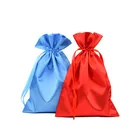 10x15 small dust hair extensions shoe gift black satin drawstring bag