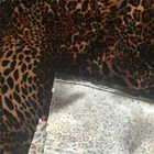 new design leopard printted Korea velvet fabric