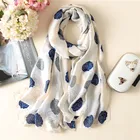 Summer Rose Pattern Silk Scarf Print Silk Scarf Sunscreen Beach Shawl