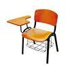 Cheap school training study chair with writing board and book case (SF-13F)
